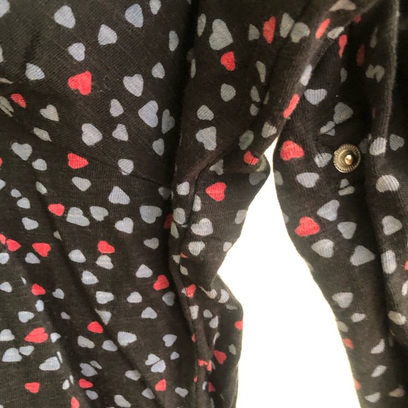 HEART LONG SLEEVE TOP HEART TEE TOP - Picture 5 of 9